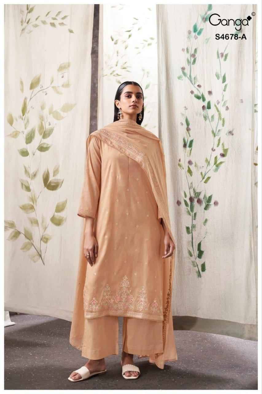 AHALYA 4678 Series By Ganga Fashion Beautiful Festive Suits Stylish Colorful Fancy Casual Wear & Ethnic Wear PREMIUM COTTON Print Dresses At Wholesale Price